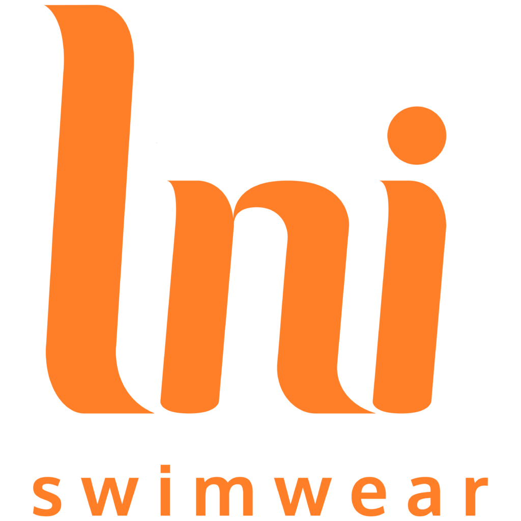 Logo LNI swimwear orange