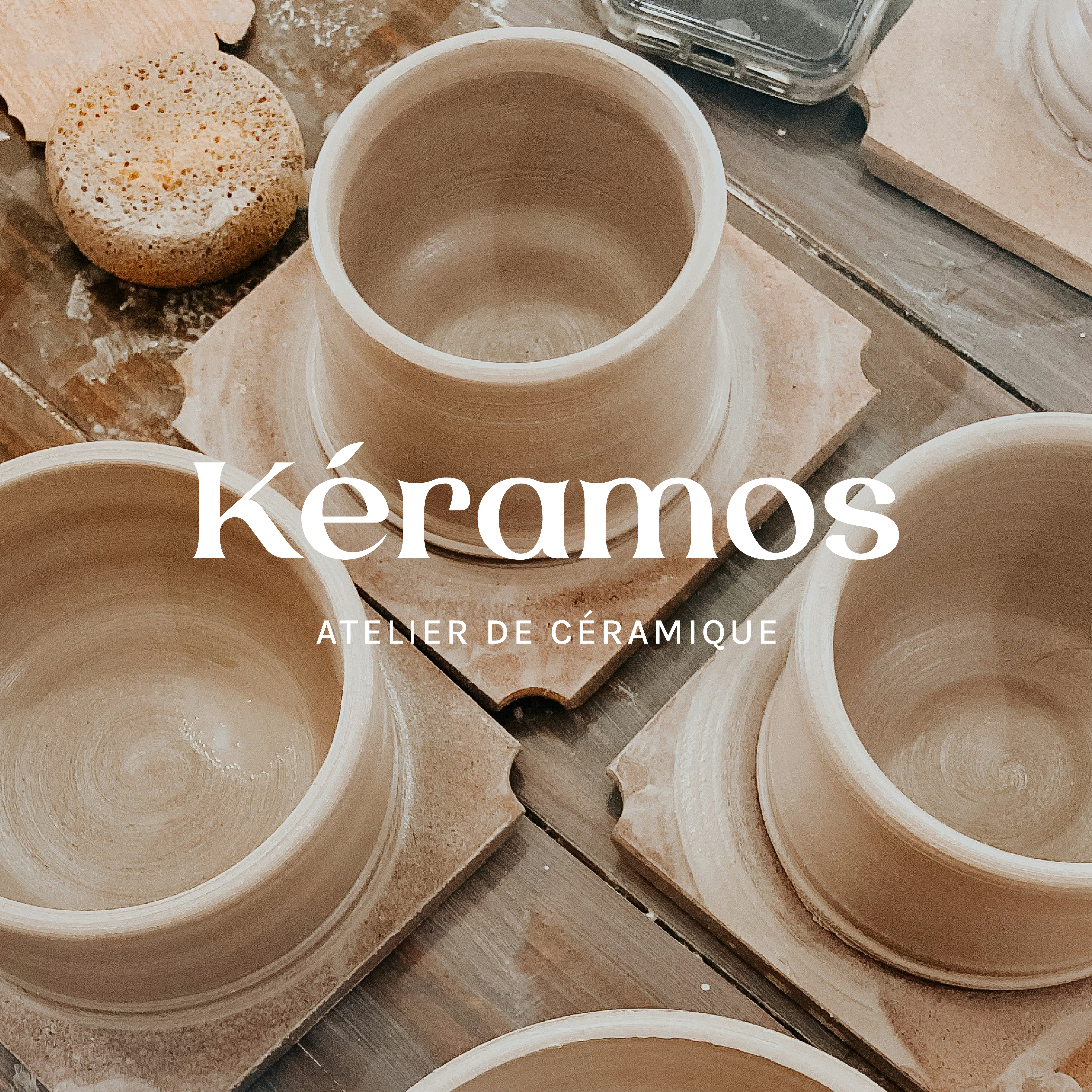 Identité visuelle de l'atelier de céramique kéramos