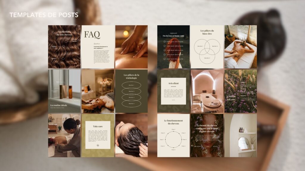Templates personnalisés instagram Maison Beauté Sauvage