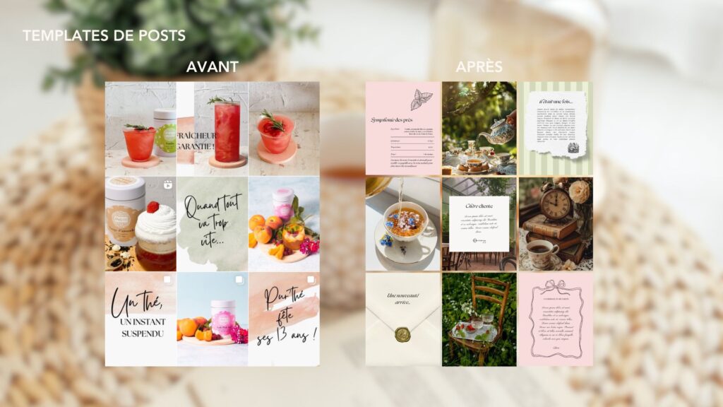 Templates personnalisés instagram